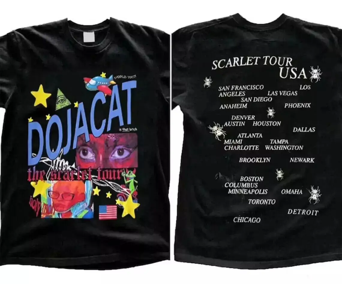 Doja Cat The Scarlet Tour T Shirt Full Size S-5XL