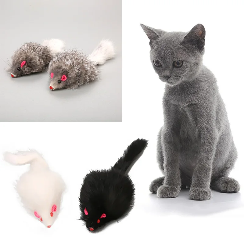 Plush Pet Toys Catmint False Mouse Cat Pet Toys Long-haired Tail Mice Catnip Teasing Interactive Toy For Cats Dogs Pet Supplies