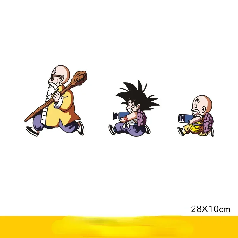 Dragon Ball Son Goku Funny Car Sticker Cute Figure Stickers Decoration for Trunk Windshield Bumper Motorcycle Helmet Accessories