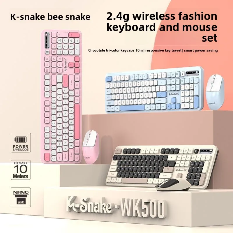 

Беспроводной комплект клавиатуры и мыши Viper WK500: универсальный, для офиса, бизнеса, настольных ПК и ноутбуков