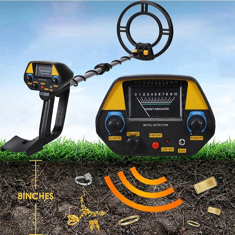 MD940 Lightweight Metal Detector with Waterproof Search Coil Gold Finder Treasure Hunter Sensitivity Metal Detectors