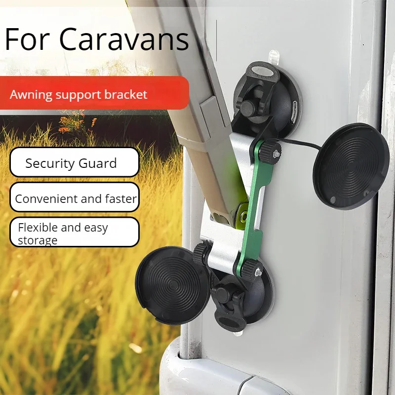 RV Sucker Camper Caravan Awning Foot Holder Bracket Awning Support Rubber Suction Cup Base  Mounting Bracket Camper Trailer