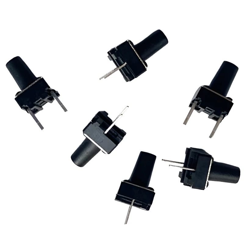 5 Stück 6x6 (mittlerer 2-Pin) Tact-Selbstrückstellender kleiner Schalter 6*6 Griffhöhe 6,0 mm Pinlänge 3,5 mm 50 mA DC12V Momentaner Mikroschalter – Detail 2