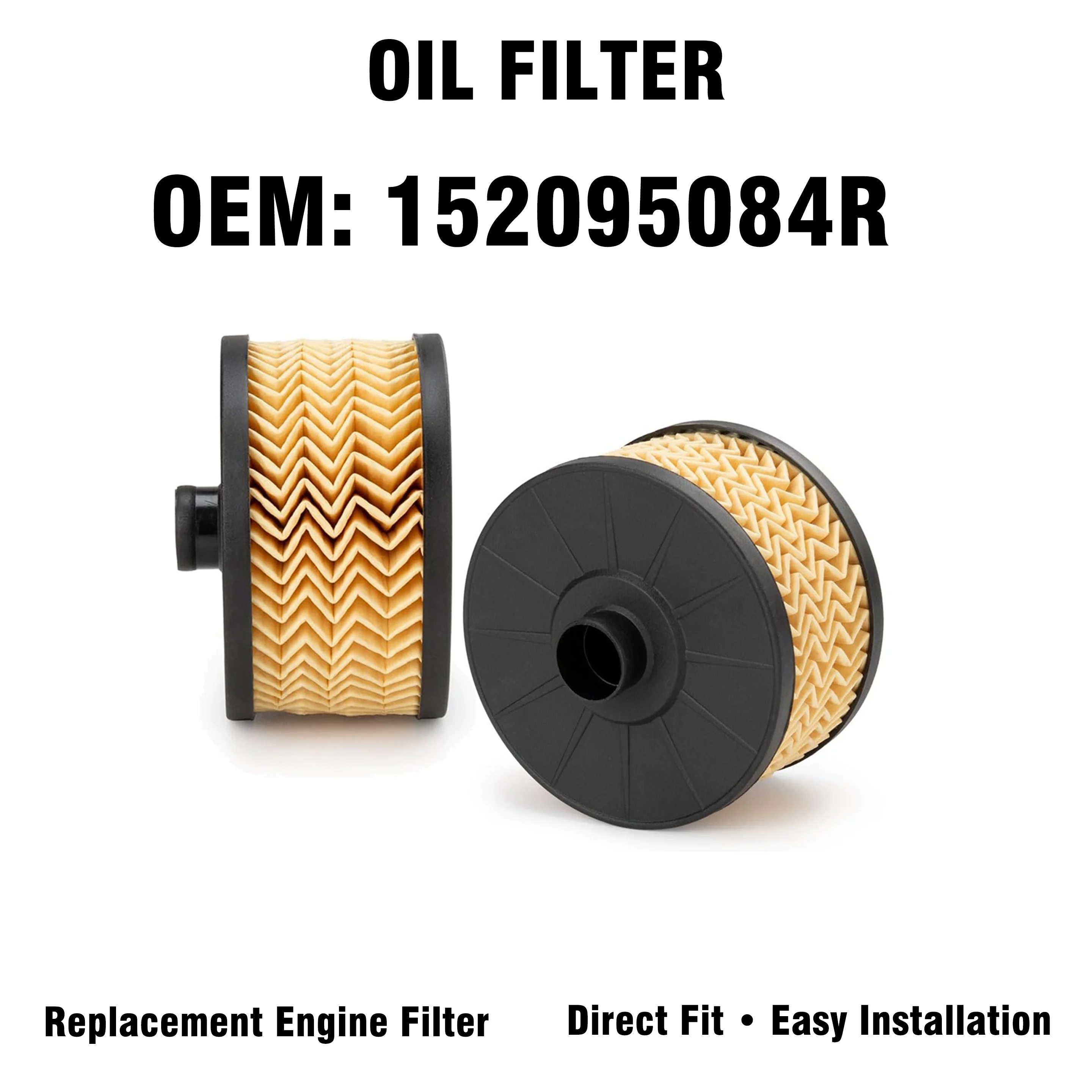 152095084ROilFilter Replacement For Dacia DokkerLodgy Sandero Renault Clio Captur Kadjar Megane Nissan Juke Pulsar Smart Forfour
