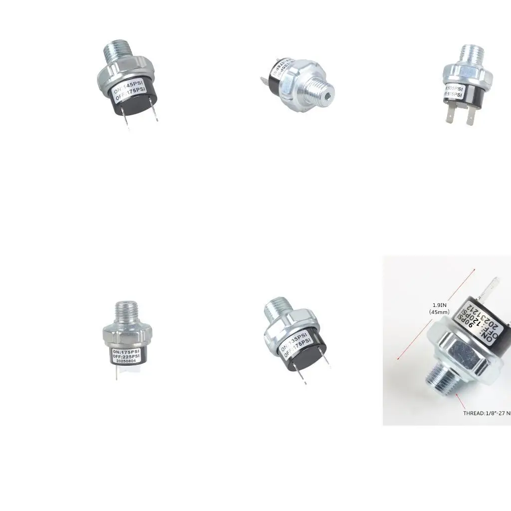 

652F 1/8inch Male Air Pressure Control Switches Replacement Air Compressor Pressure Switches for Air Horns and Suspension