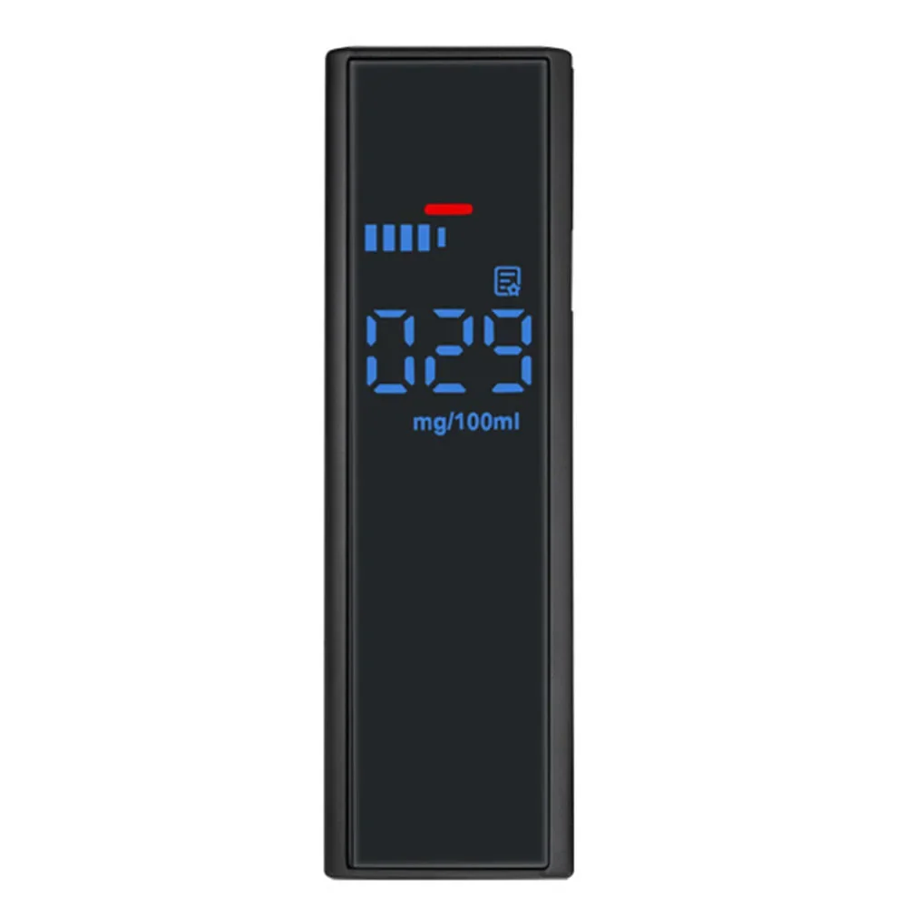 Digital Breathalyzer Tester For Content Reliable BAC Measurement Tool With Audible Safety Alarm And LCD Screen Display