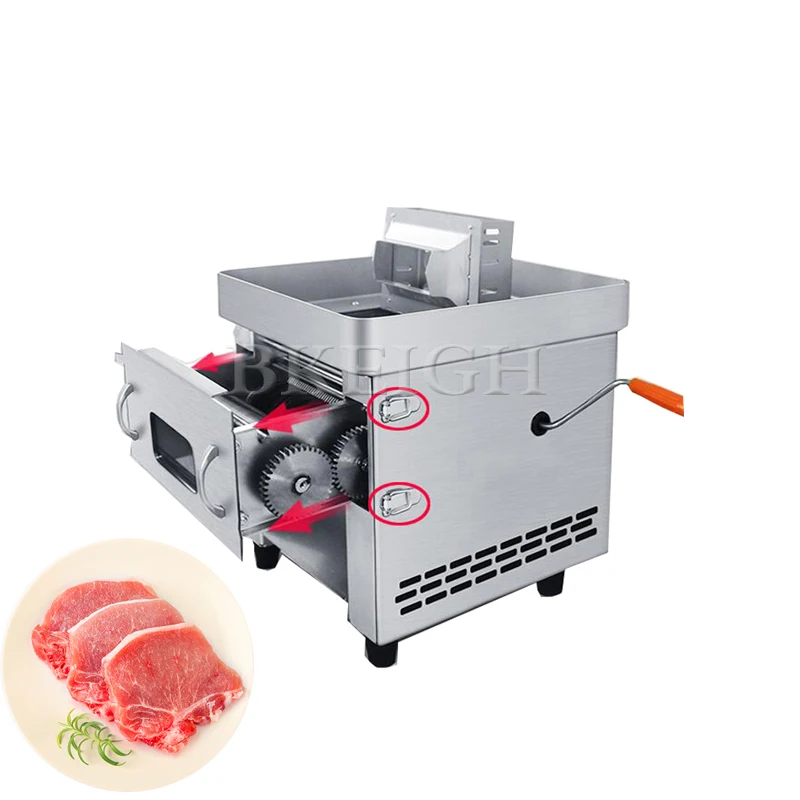 

Desktop Commercial Meat Slicer Compact Stainless Steel Meat Cutting Machine Removable Knife