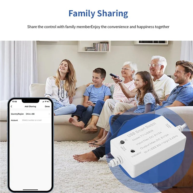 

Y51A-4X Tuya USB умный переключатель WIFI контроллер универсальный таймер выключателя Smart Life для USB-приборов для Alexa Google Home