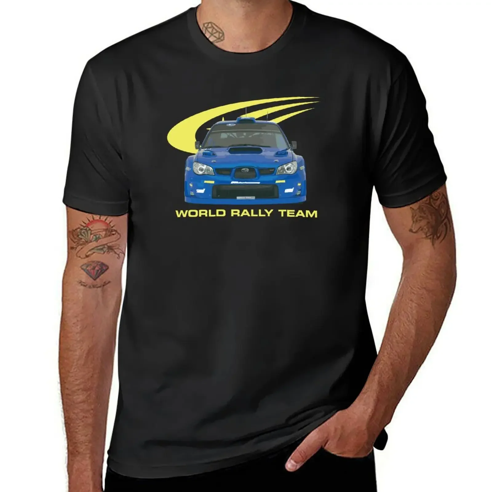 WRC PETTER SOLBERG WORLD RALLY TEAM CAR 2007 T-Shirt anime for a boy graphics anime clothes Men's t-shirts