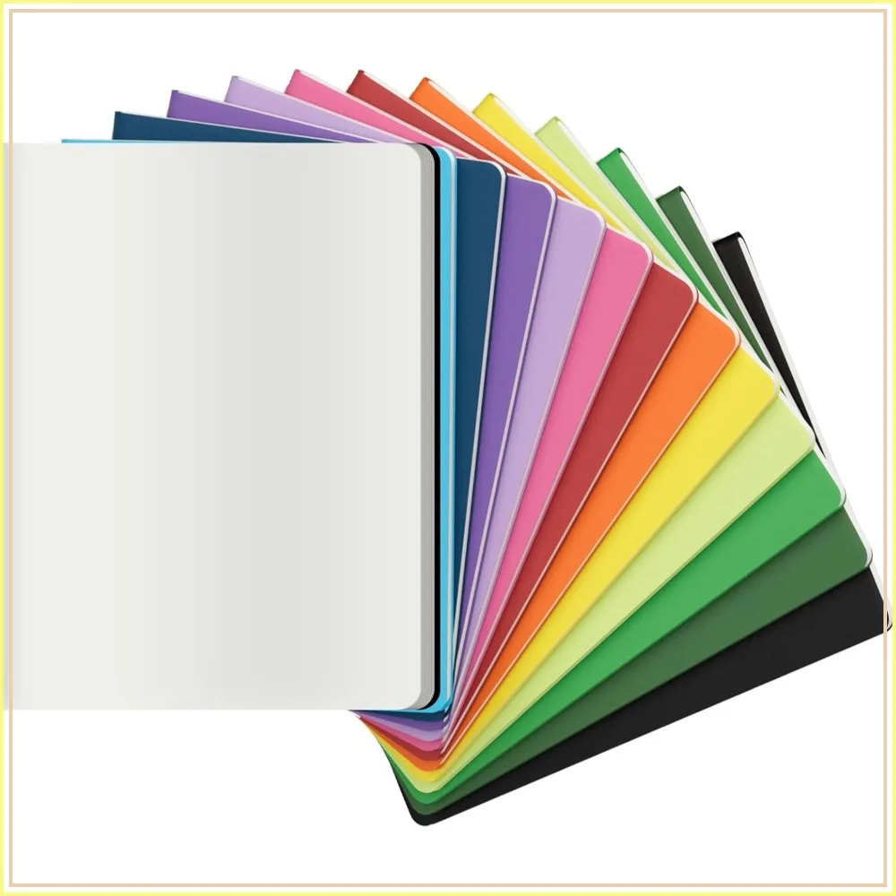 

12 Pack Large Blank Notebooks, 8.5x11, 60 Pages, Unlined, Colorful, for Sketching, Journaling, School, Office