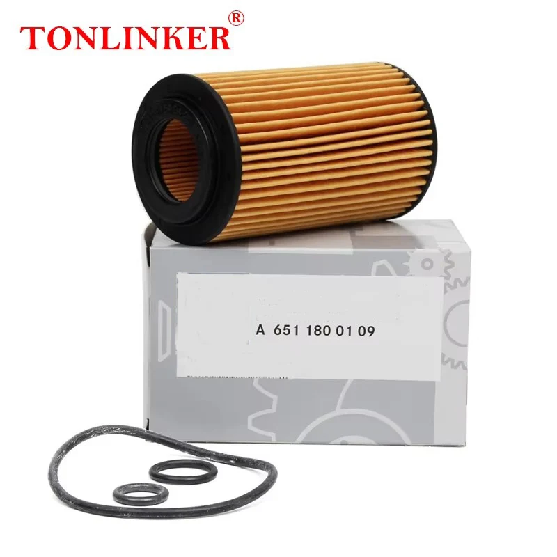 TONLINKER Oil Filter A6511800109 For Mercedes Benz GLC X253 C253 2015-2019 GLC 220d 250d 4MATIC Diesel Model Car Accessories