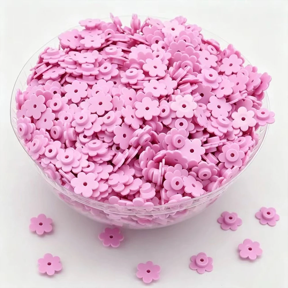 Six‑Petal Petal Shape Building Block Particles, Crunch Fillers for DIY Squeeze Ball, Slime, Handmade Craft Decoration Supplies