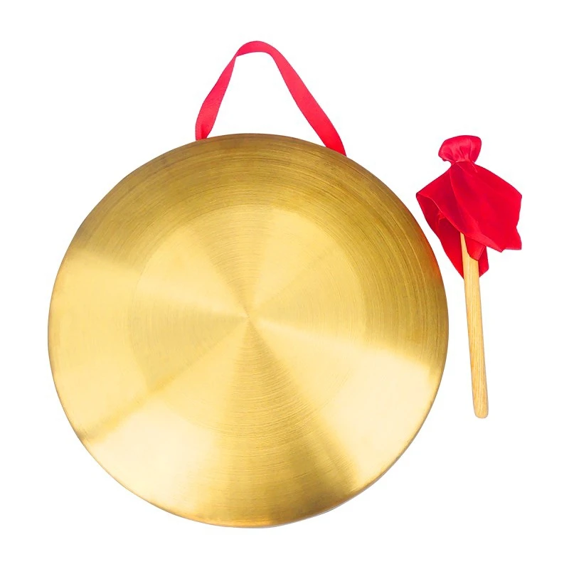 

Alto gongs church cymbals percussion 10 diameter opera gongs with round hammer