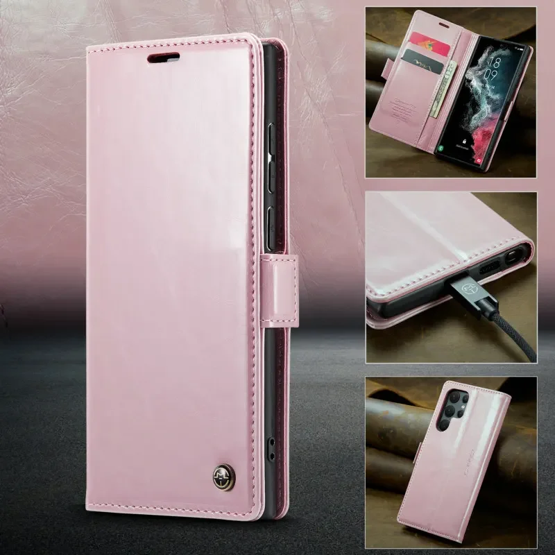 CaseMe 지갑 케이스 삼성 갤럭시 노트 10 플러스 20 스탠드 가죽 플립 커버 초박형 고급 전화 신용 카드 커버 케이스