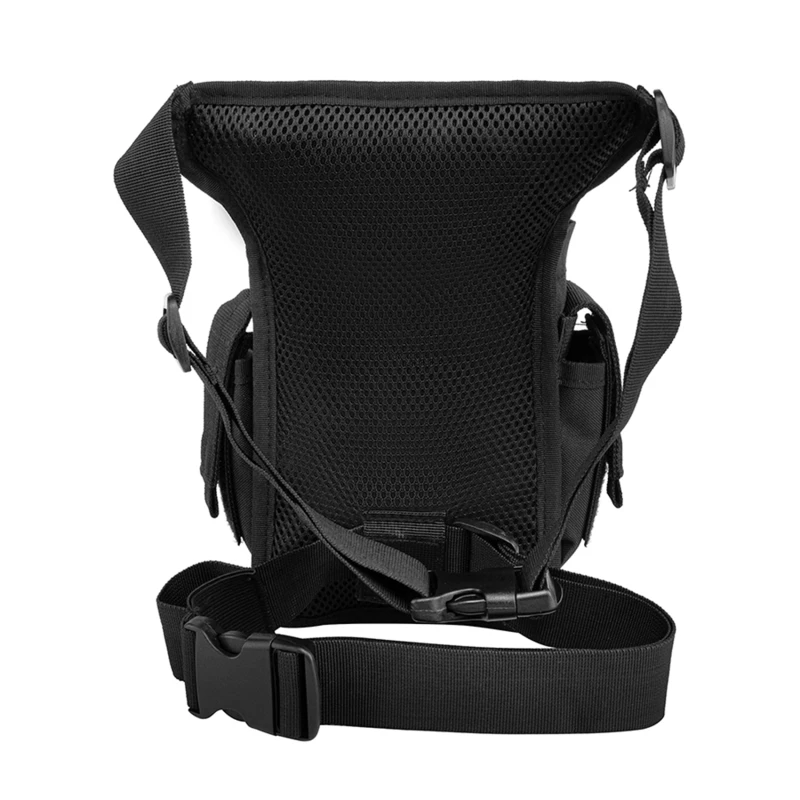 Bolsa de pierna táctica militar para hombre, riñonera ajustable, cinturón de muslo, senderismo, impermeable, nailon, motocicleta, montar, Camping