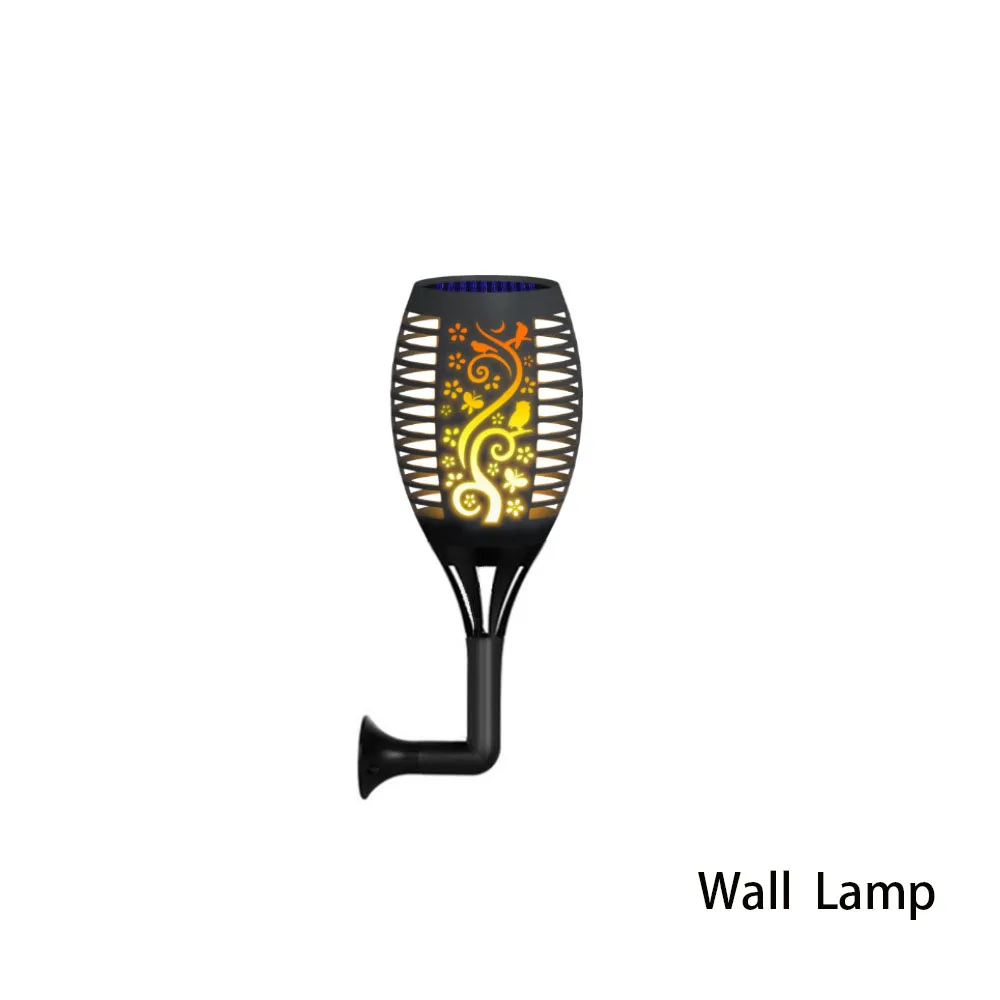 

CHAOYIDIAN Solar Led Flame Light Outdoor Waterproof Ip65 Garden Landscaping Light Decoration Wall Lamp with Base