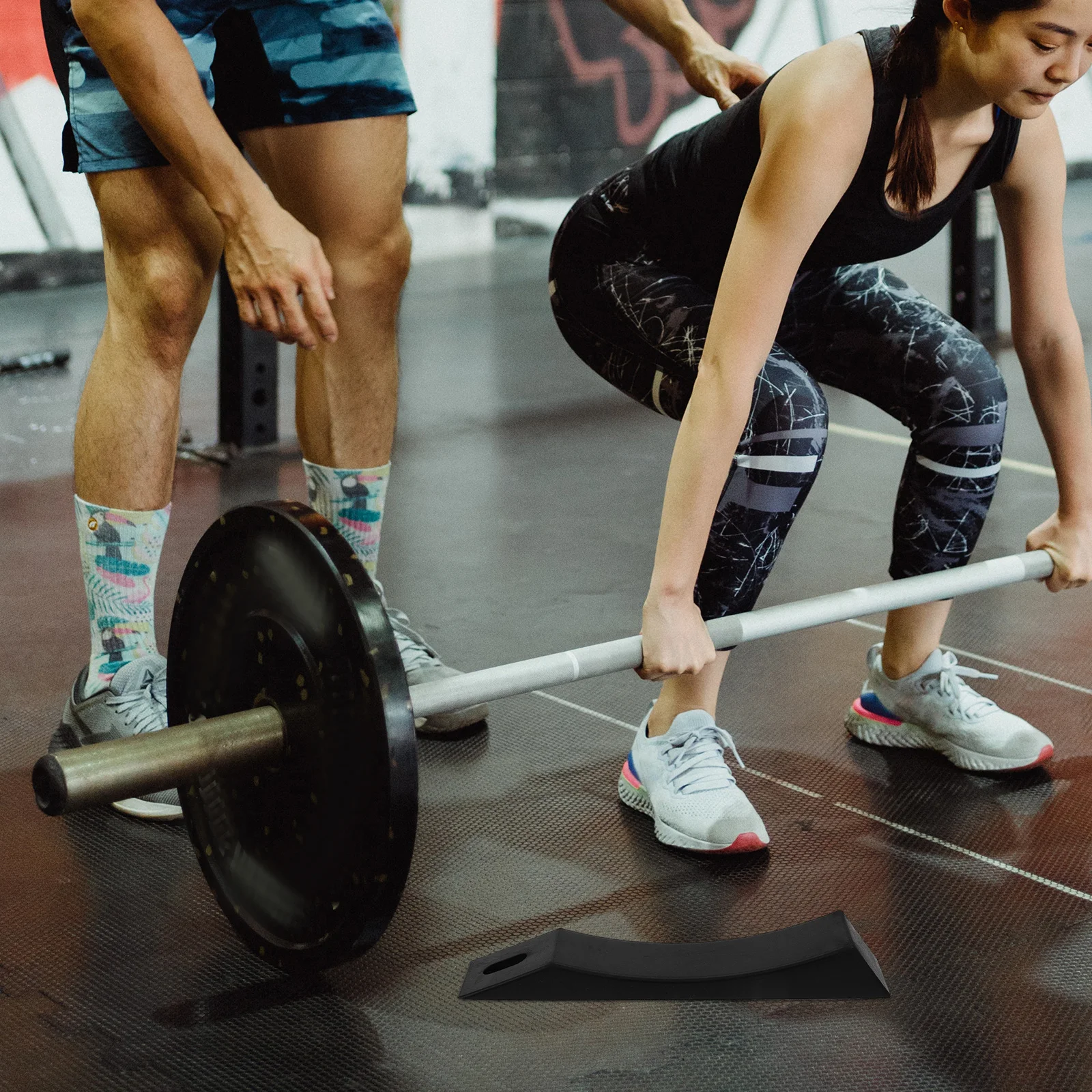 1 قطعة لوحة الحديد سيليكون وسادة حماية الرفعة المميتة وسادة عالية المرونة تحمل معدات التدريب