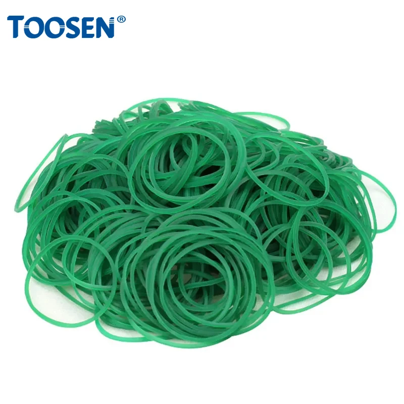 50-200Pcs Green High Elastic Rubber Bands Stretchable Rubber O-ring Office School Home Furnishing Daily Storage Supplies