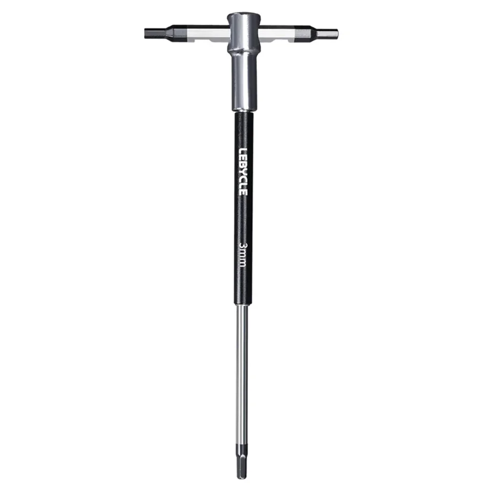 2/2.5/3/4/5/6/8/10mm/T25 Torx Screwdriver Bike T-Handle Hex Wrench Spanner T-shaped Extended T-Socket Wrench 3-Way Repair Tools