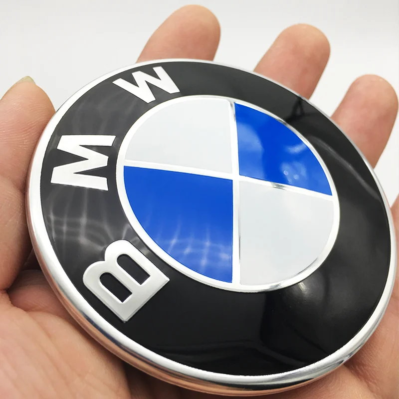 82mm 74mm ABS Hood Trunk Emblem Badge 2-Pin Replacement For BMW E46 E90 F30 F10 E60 X3 X5 1 3 5 7 Series Auto Tuning Accessory view 2