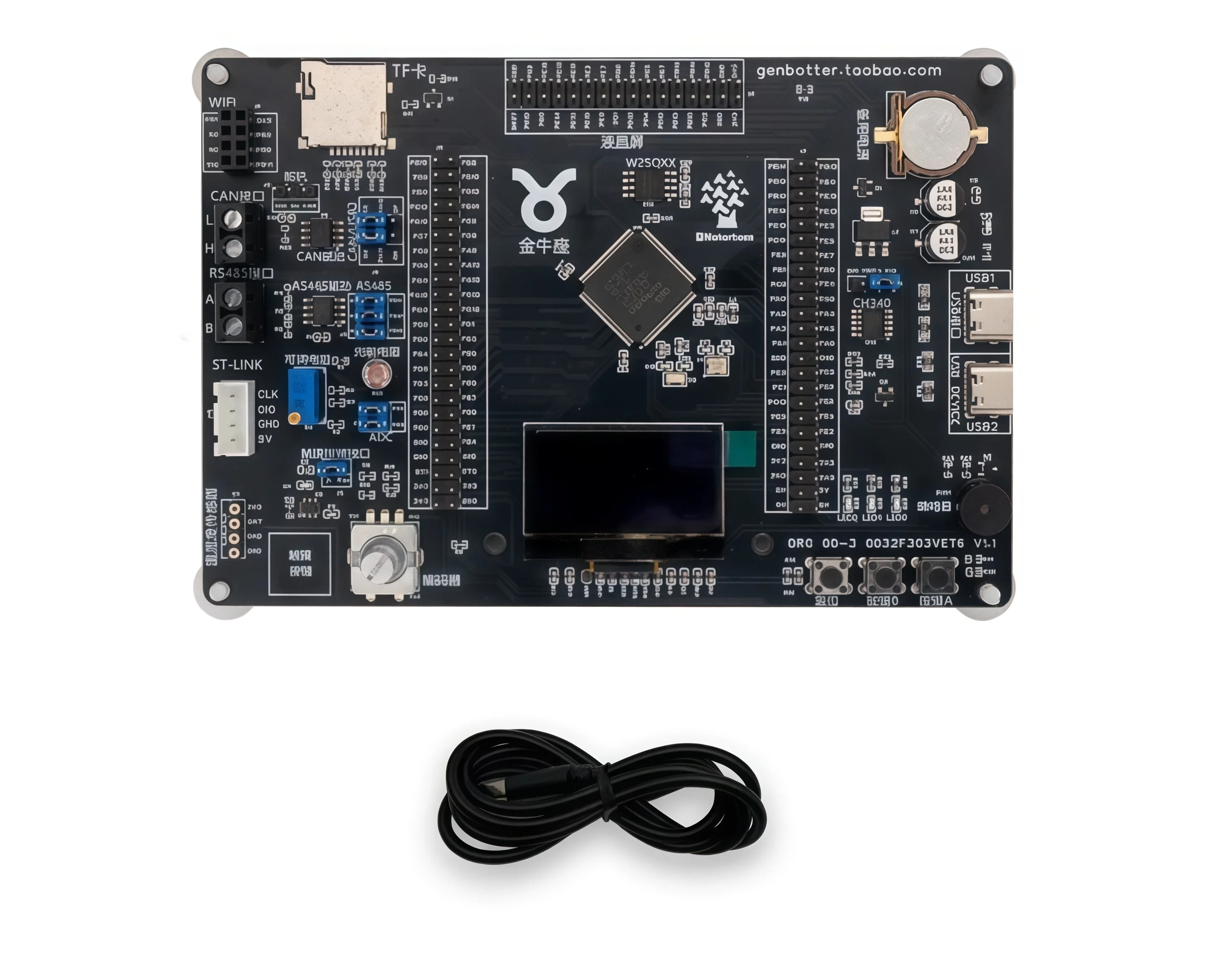 

Учебная плата GD32 Taurus GD32F303VET6 может заменить STM32F103VET6. Совершенно новый, оригинальный.