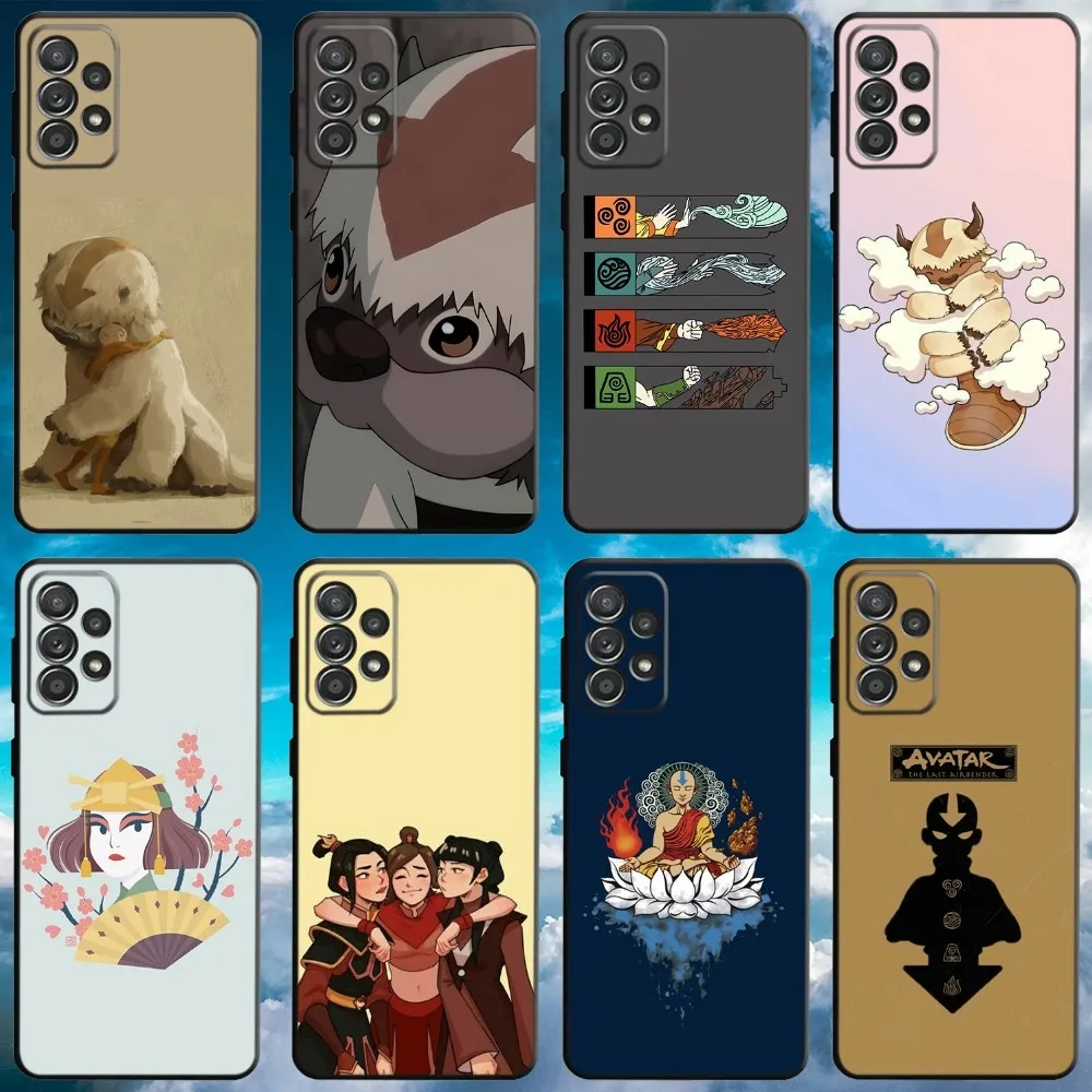 A-Avatar The Last Airbender Appa Yip Phone Case For Samsung S21,S22 Ultra,S20,S30 plus,S22 plus,S23,S30 ultra 5G Black Cover