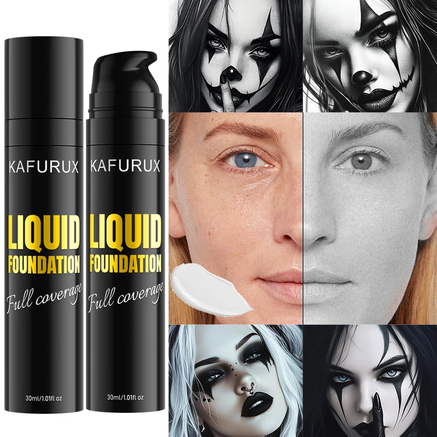 كريم أساس سائل أبيض نقي لهدايا مكياج كورية للوجه من COS، كريم أساس قابل للتعديل ومقاوم للماء