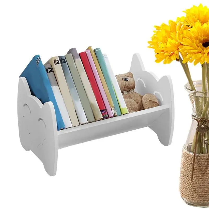 Desk Bookshelf Multifunctional Kid Bookshelf Desktop Bookcase Creative Mini Bookshelf Desk Top Storage For Study Room Home Books