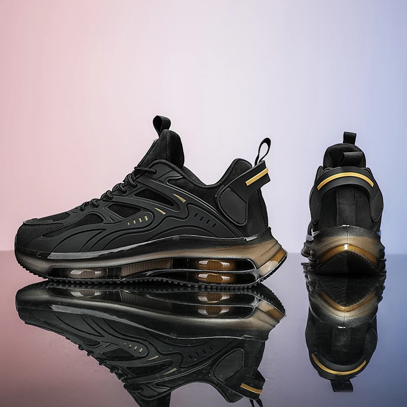 Sepatu Sneakers Kulit Pria Kasual untuk Berjalan Ukuran 46 Pria Lari Olahraga Luar Ruangan Ringan Nyaman Atletik Latihan Jogging