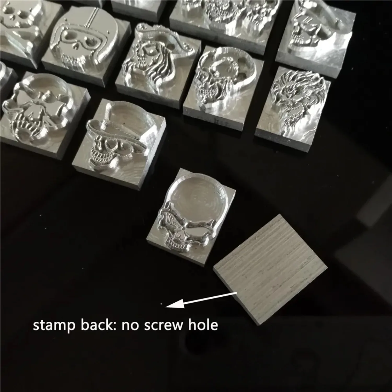13pcs Skull Pattern Leather Stamp Set Skeleton Embossing Mold Hot Stamping Leather Craft Tool Carving Pressing Stamps