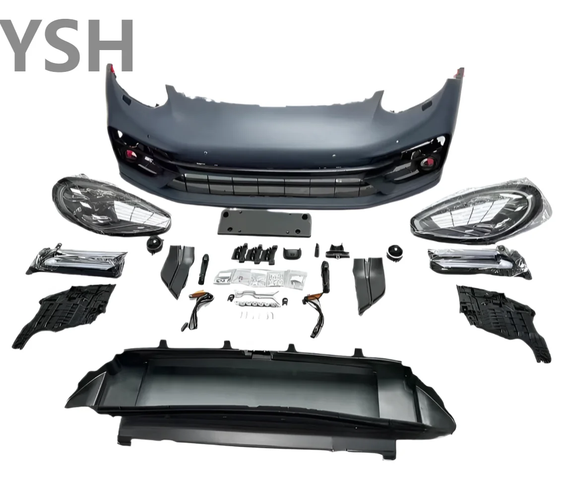 High Quality Front and Rear Car Bumpers Assembly Through Taillights Trunk Cover Suitable for Porsche Panamera 970 Upgrade 971