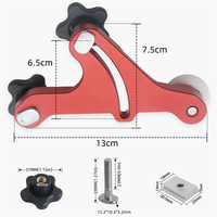 ABNQ Bearing Roller Feeder, Upgraded Aluminum Alloy Loc Board, Table Saw Feeding Safety Propelling Auxiliary Tool