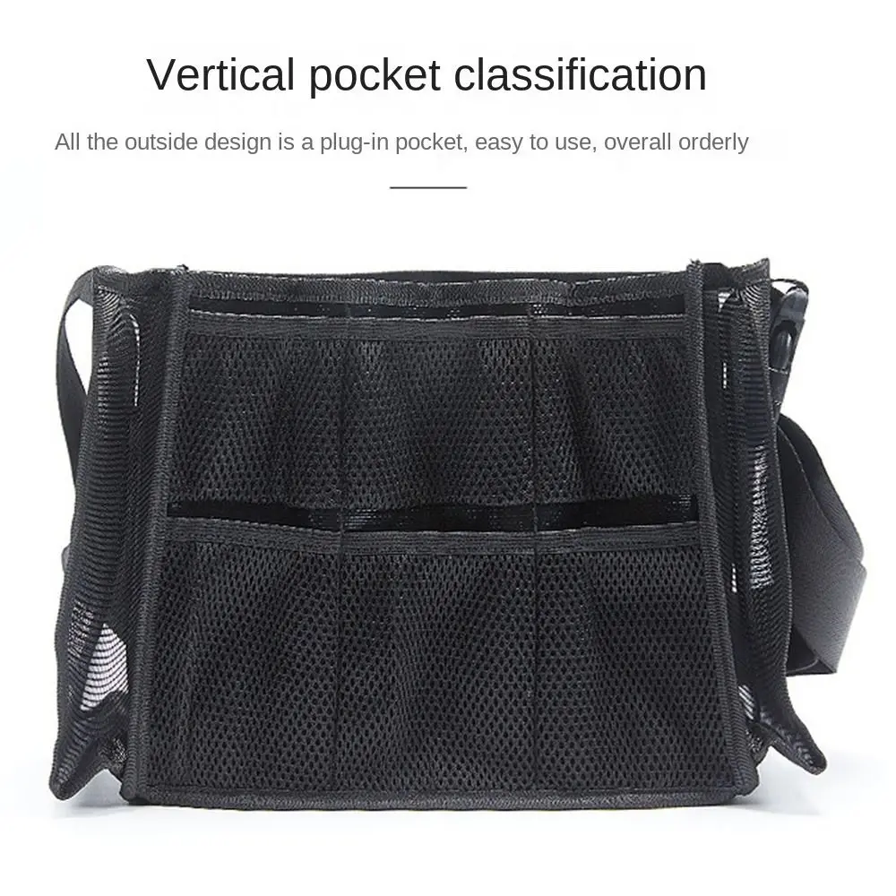 Tas Penyimpanan Kuas Kosmetik Kapasitas Besar Tas Penata Rambut Tahan Aus Multifungsi Warna Hitam Sejuk