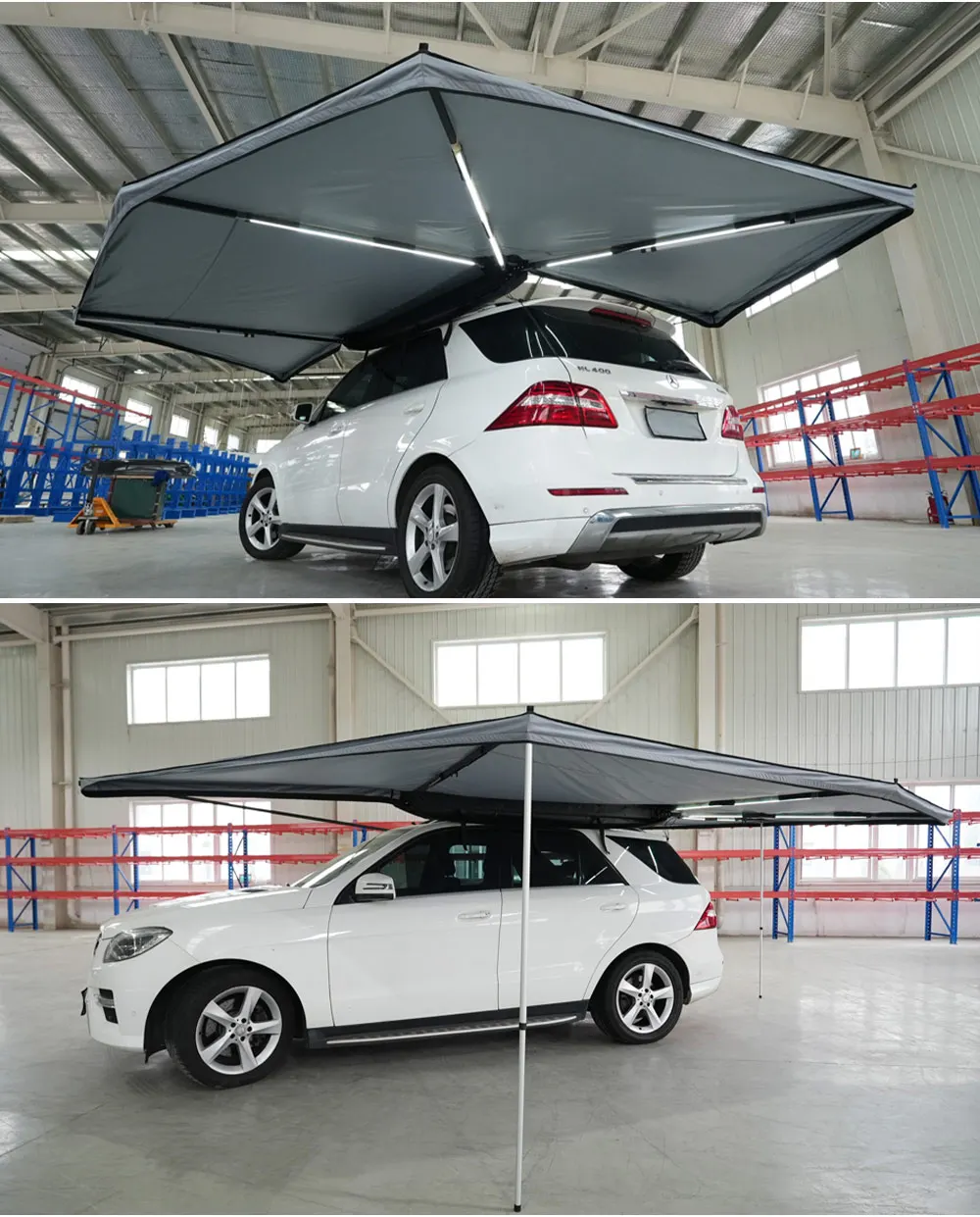 Outdoor Camping Retractable Awning Car Side Roof Tent Camping Sun Protection Car Camping Accessories