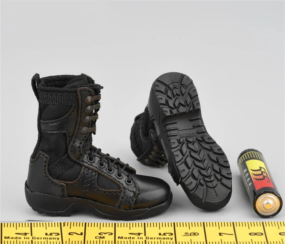 

1/6 Soldierstory SS134 Asia Soldier Handsome Guy Man Leather Hollow Shoe Boot PVC Material Toys Model For 12" Doll Figure DIY