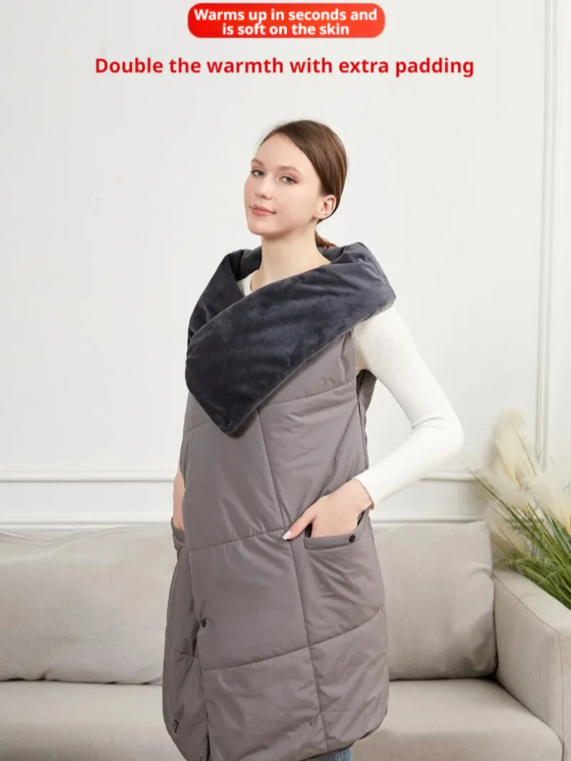 Smart Electric Blanket Winter Multifunctional Electric Heating Blanket Wearable Shawl