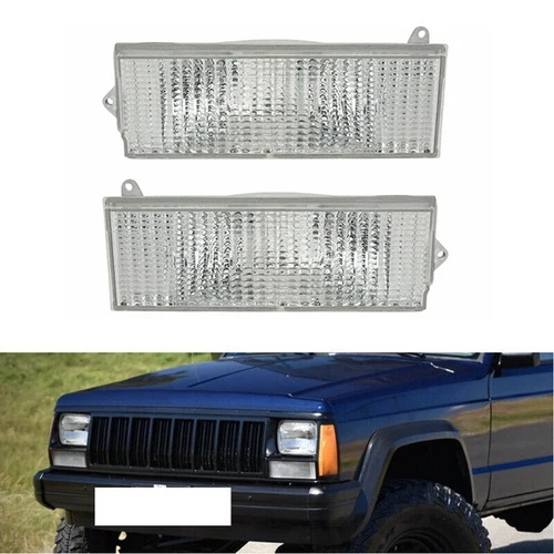 56000098 56000099   Carcasa de lámpara antiniebla delantera, cubierta de lámpara antiniebla, accesorios automotrices para Jeep Cherokee 1984-1996