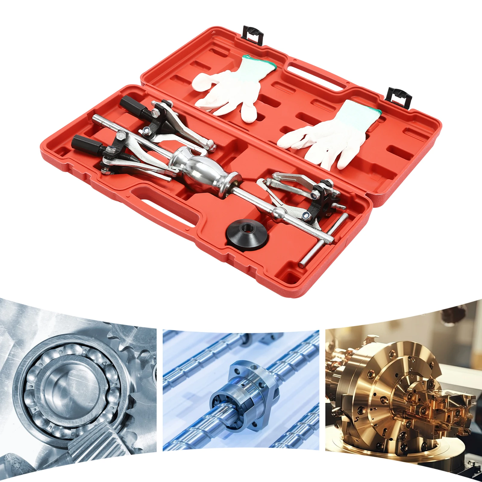 Bearing Slide Hammer Puller Set Pulling Out Gears Bearings Internal & External Vehicles Remove