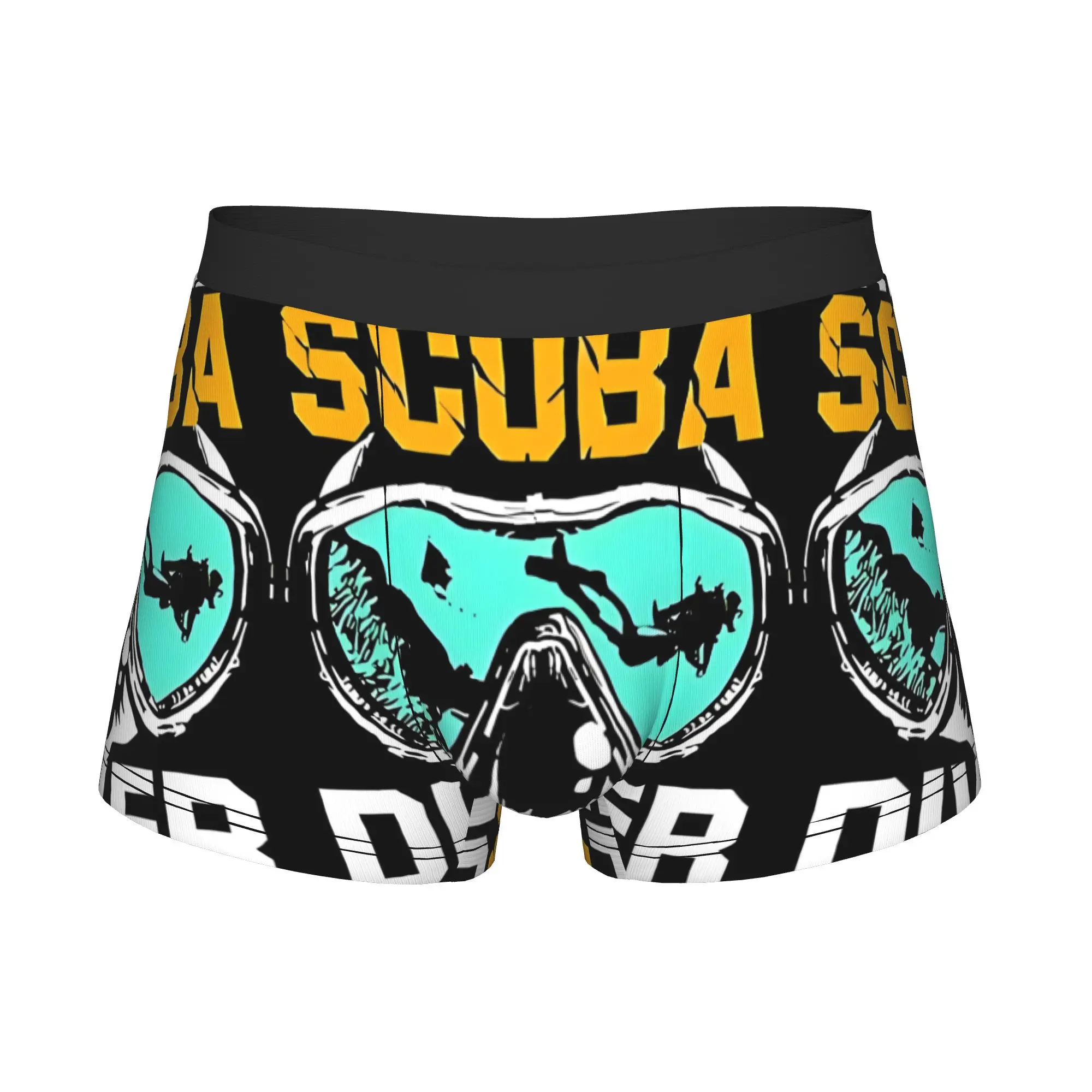 Funny Scuba Diving  Boxers Shorts Mens Diver Glasses Briefs Underwear Cool Underpants
