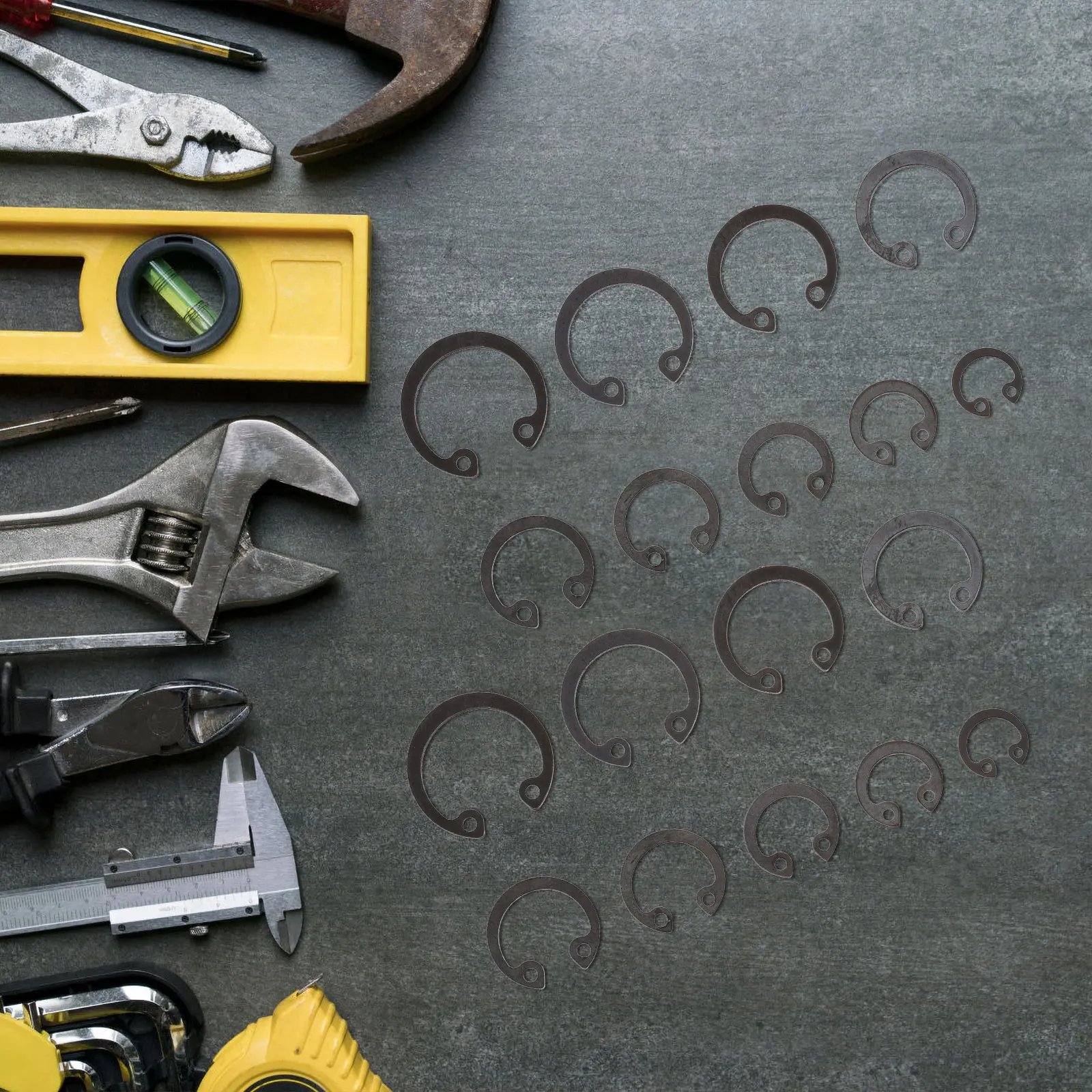 

Axle Retaining Rings Snap Ring Circlip Assortment Steel Spring Various Sizes Vibration Reduction Machine Scientific