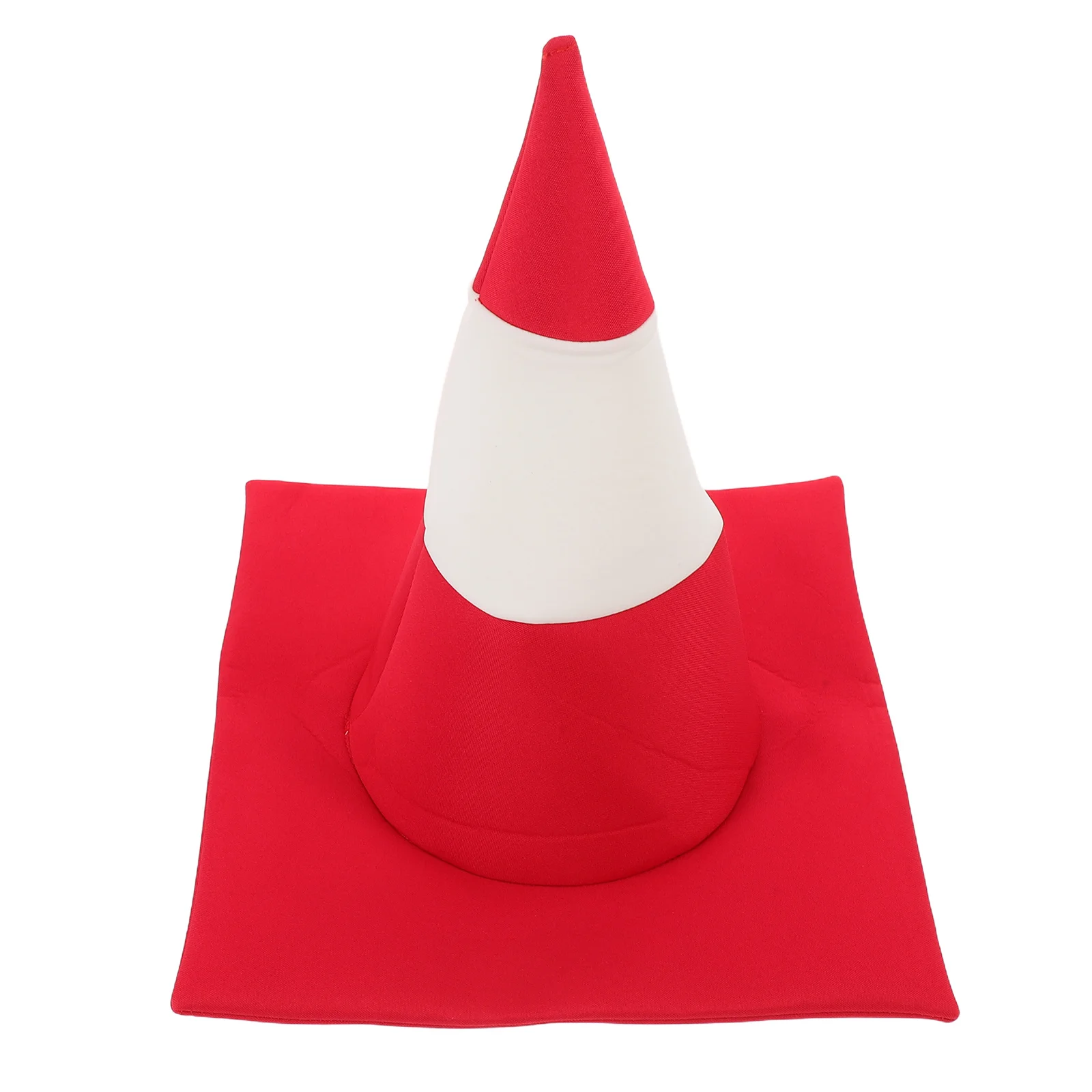 

Party Hat Traffic Cone Red White Novelty Headwear for Construction Theme Events Costume Festival Group Photos Dress Up