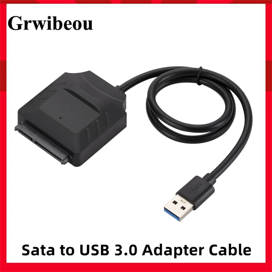 

Sata to USB 3.0 Adapter Cable USB To SATA 3 Cable Support 22 Pin 2.5 3.5 inche External HDD SSD Hard Disk Computer Connector Fit