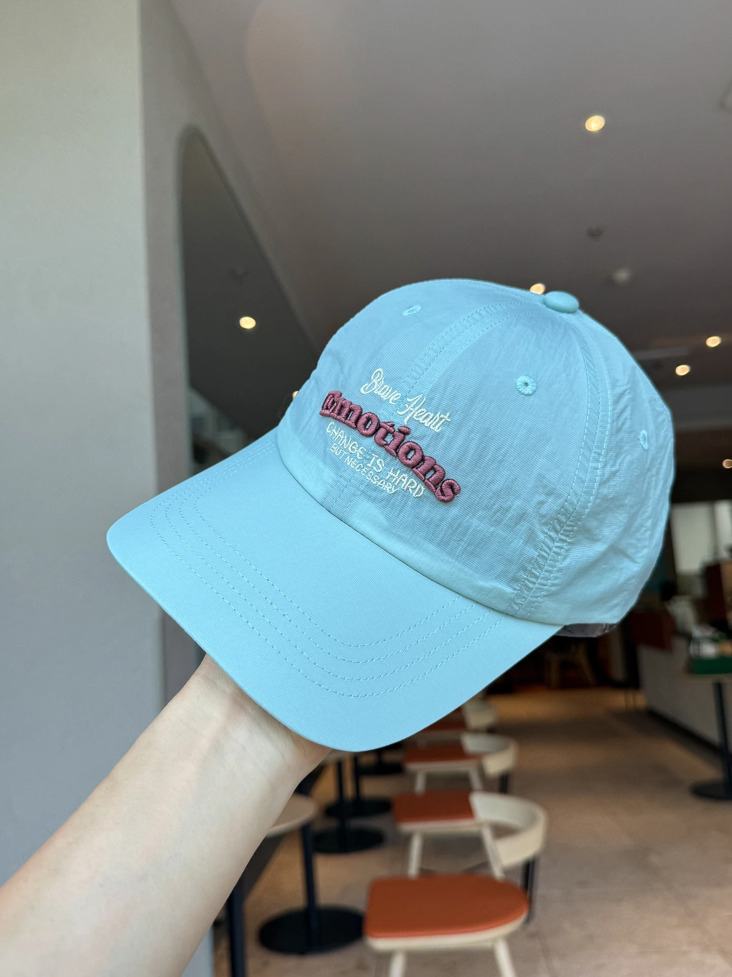 

Summer thin quick-drying letter embroidered baseball hat couple simple sunshade cap women