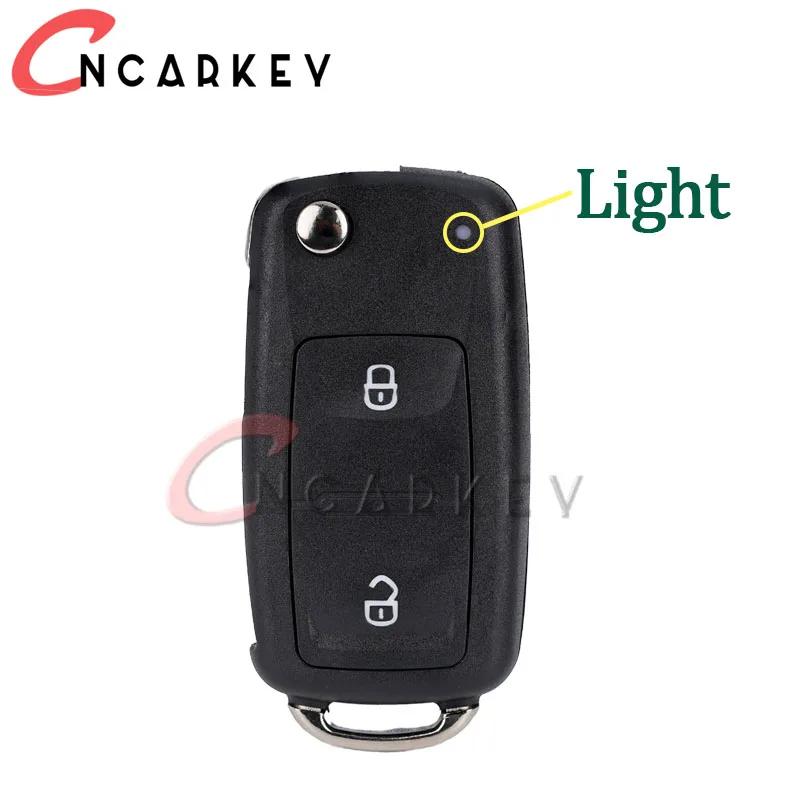 2/3 Buttons Folding Shell Case Fob Remote Smart Car Key For Volkswagen Golf Mk6 Tiguan Passat CC SEAT Skoda Octavia 5K0837202AD