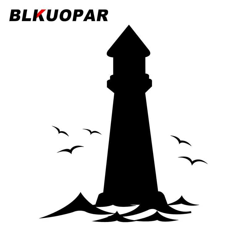 BLKUOPAR Novelty Lighthouse Car Stickers DIY Personality Creative Decal Waterproof Laptop Windshield Decoration Car Goods