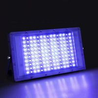 100W 200W 300W LED Black Light UV Blacklight Flood Light with Plug IP66 Waterproof UV Floodlight for Halloween Party Stage Decor