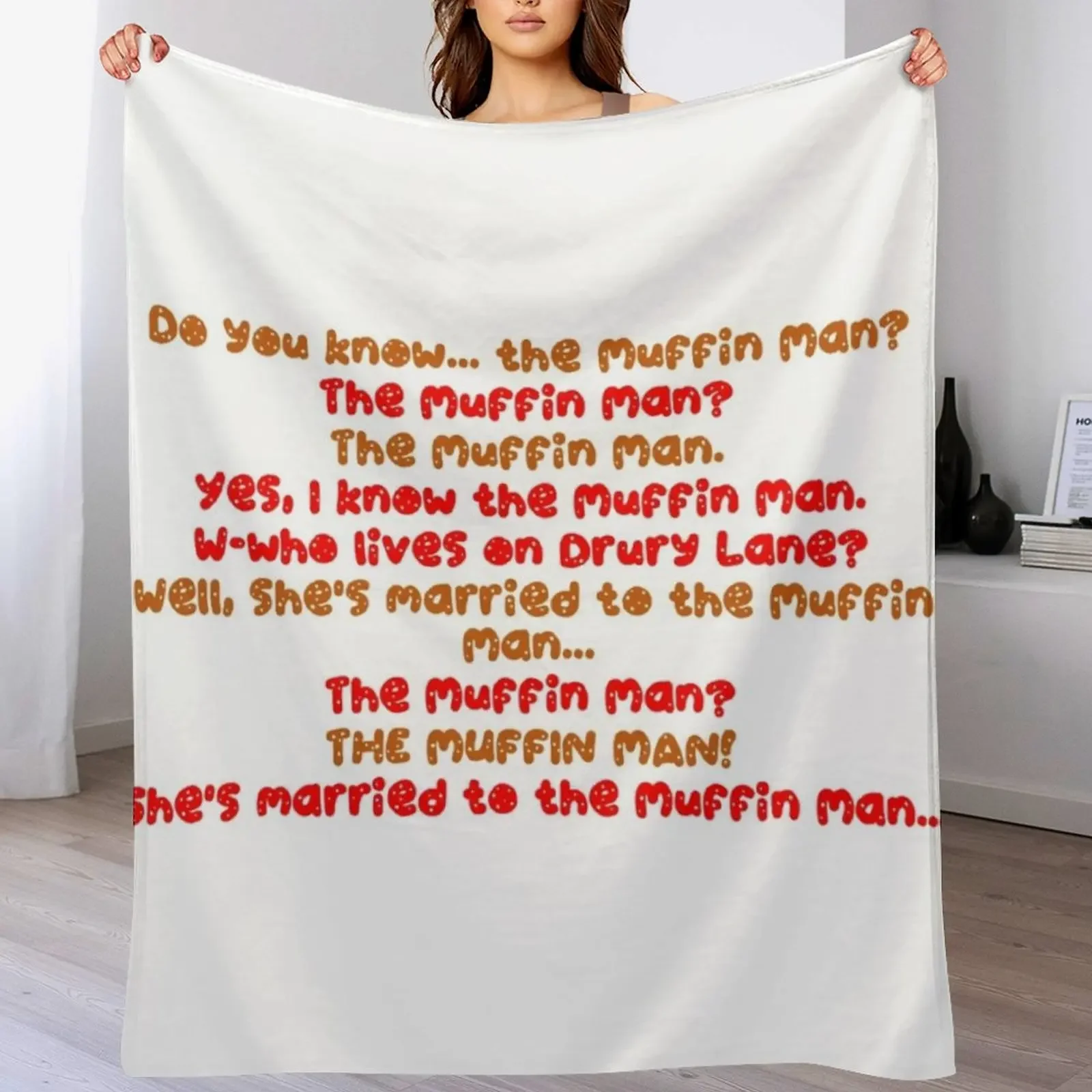 

New Do You Know The Muffin Man Throw Blanket Hair Blankets Sofas Of Decoration Blankets