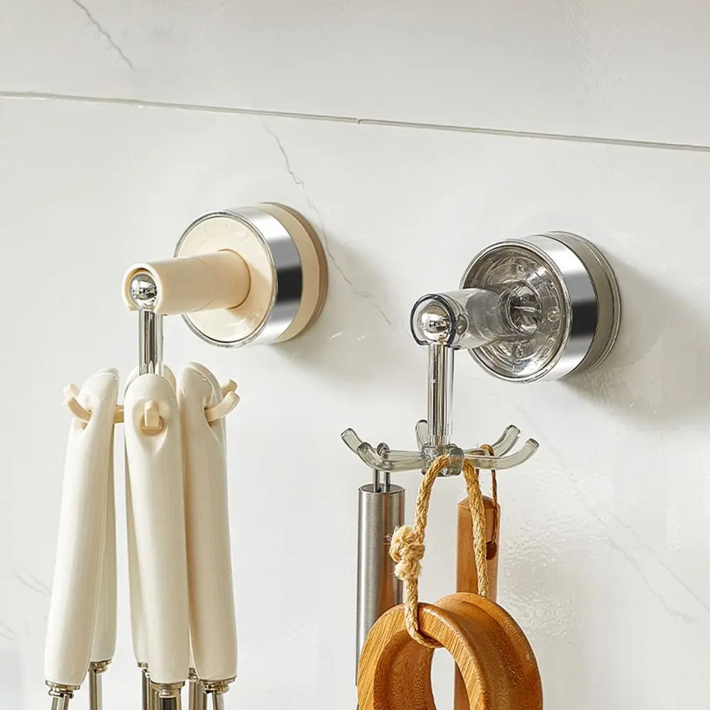 مثبت على الحائط 360 °   خطاف دوار قابل للطي معلق قوي بستة مخالب خطاف دوار خالٍ من اللكمات وموفر للمساحة