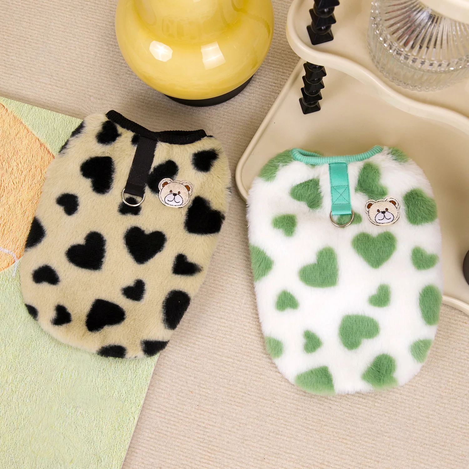 

Winter Anti-Shedding Pet Two-Legged Fleece Jacket Small Dogs Cats Thickened Warm Undershirt Anti-Static Soft Lining Outwear