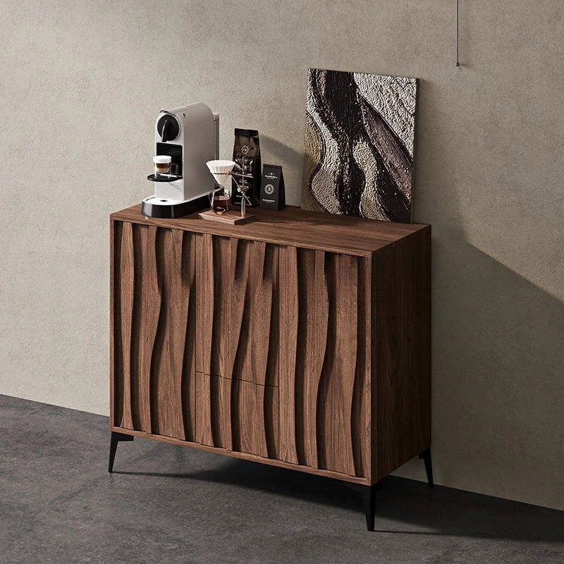 

Retro dining side cabinet Solid wood locker Medieval cabinet